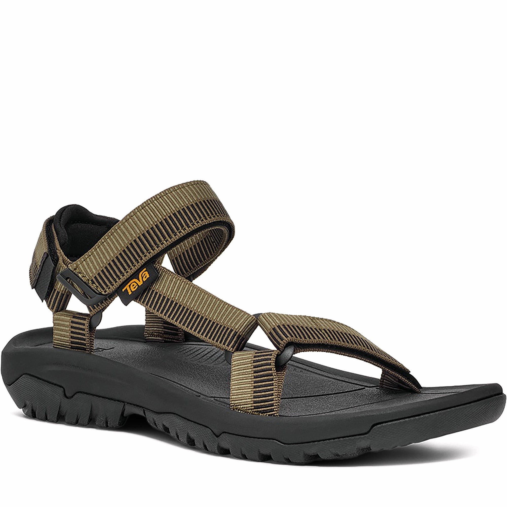 Quarter turn Men's TEVA Footwear style name Hurricane Xlt2 in color Archive Ladder Olive. Sku: 1019234-ALD