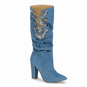 Classic Boots Trendy Footwear Zinjir - Denim - Street Sole