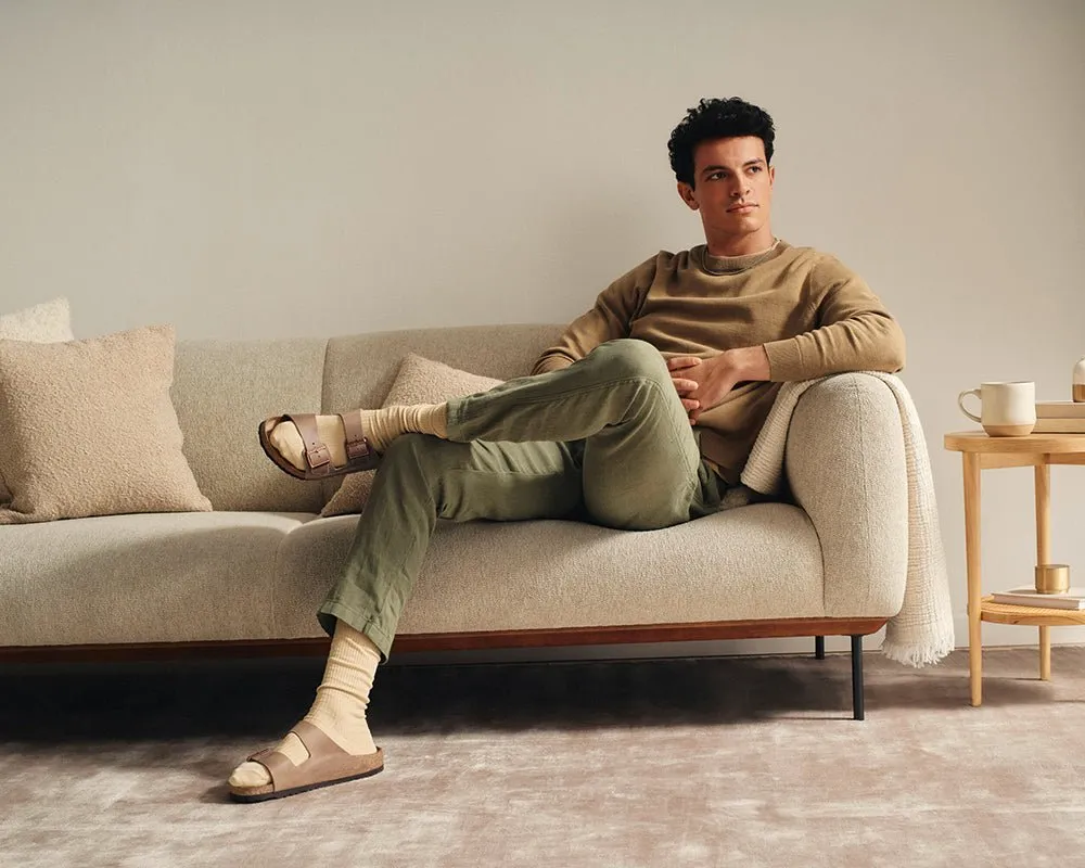 Arizona | Soft Footbed | Oiled Leather | Tobacco Zip Up