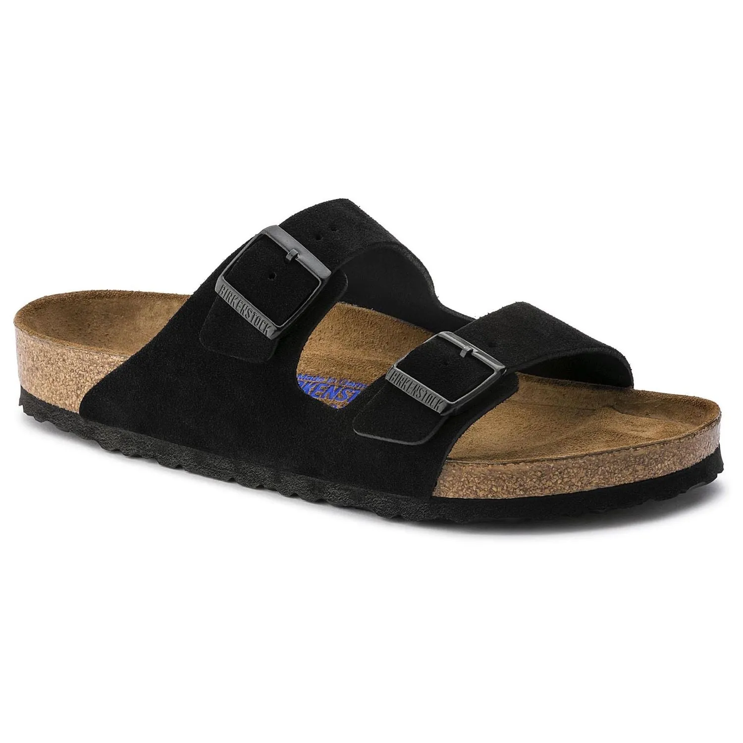 All-Purpose Outdoor Shoes Grab And Go Arizona Soft Footbed : Black Suede