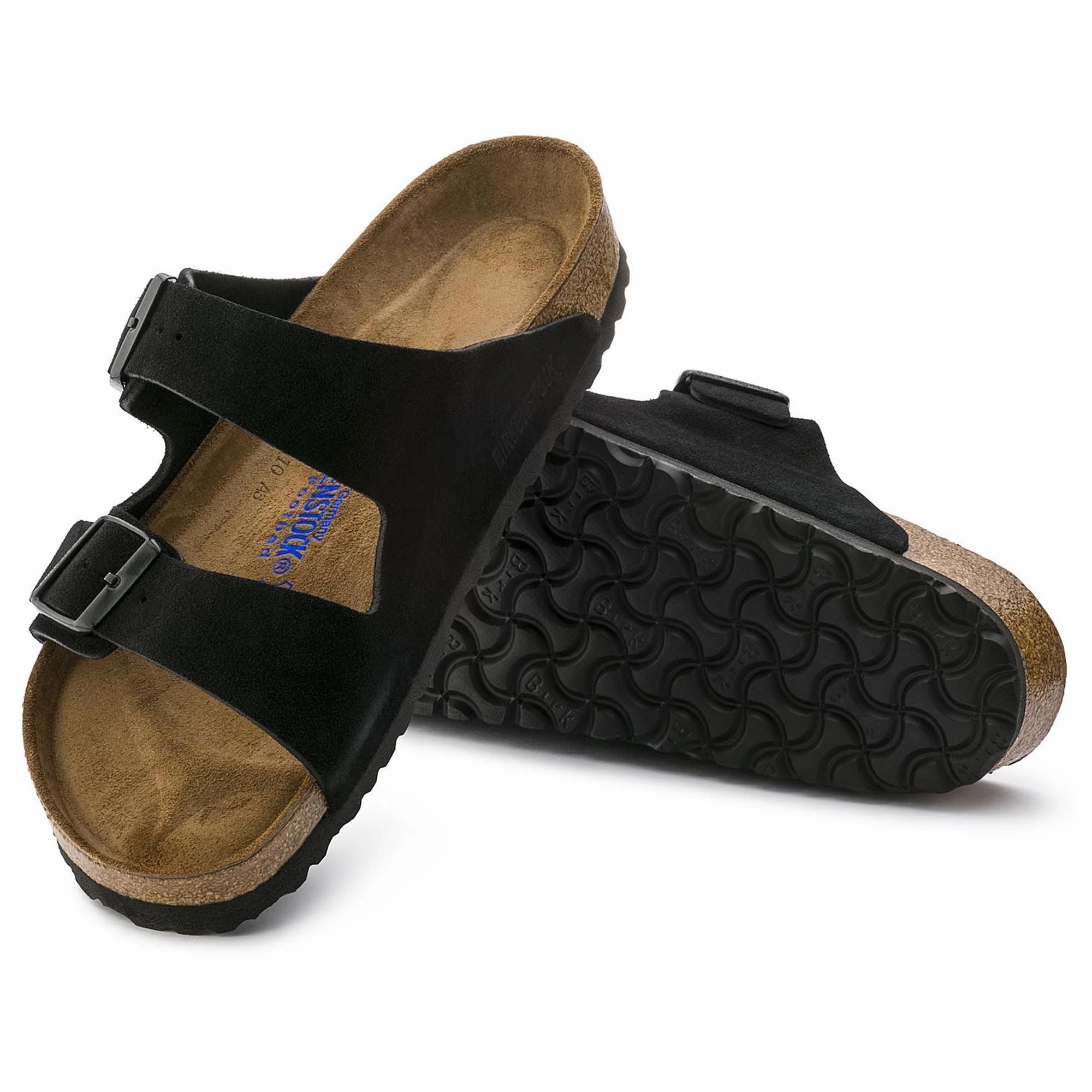 Arizona Soft Footbed : Black Suede Street Ready