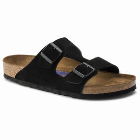 Arizona Soft Footbed : Black Suede Trail Friendly