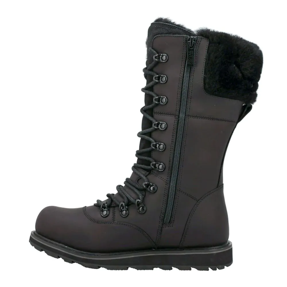 Waterproof Stylish Explorer Slip Resistant Daily Walks Impact Ready Shell Royal Canadian Women's Castlegar in All Black