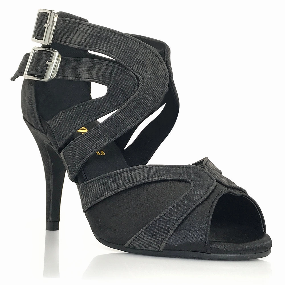 Isabel - Black Denim - Street Sole Sleek Sandals