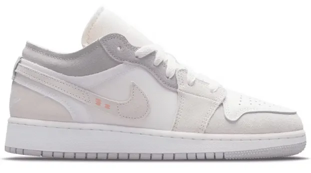 Jordan 1 Low Inside Out Cream White Light Grey (GS) Icon Edge