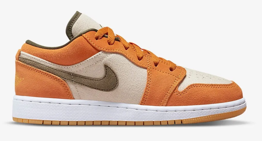 Jordan 1 Low Orange Olive Game Fit