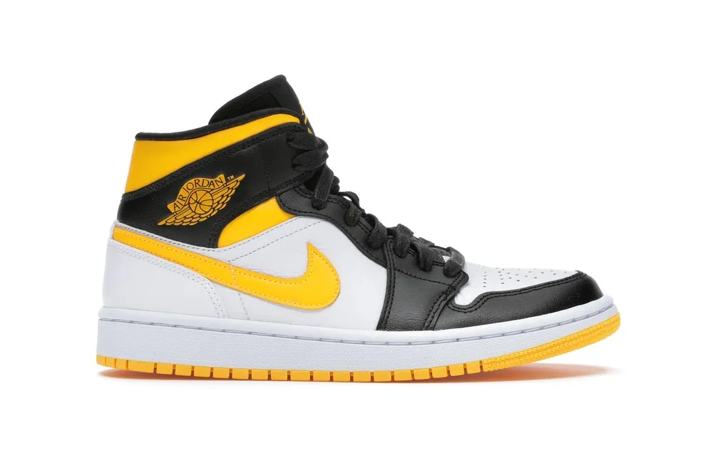 Jordan 1 Mid Laser Orange Black (W) Ergonomic Wellness Seekers