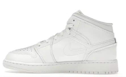 Sport Active Jordan 1 Mid Triple White (2023) (GS)