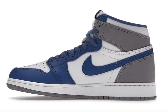 Quick Step Vintage Mood Jordan 1 Retro High OG True Blue (GS)