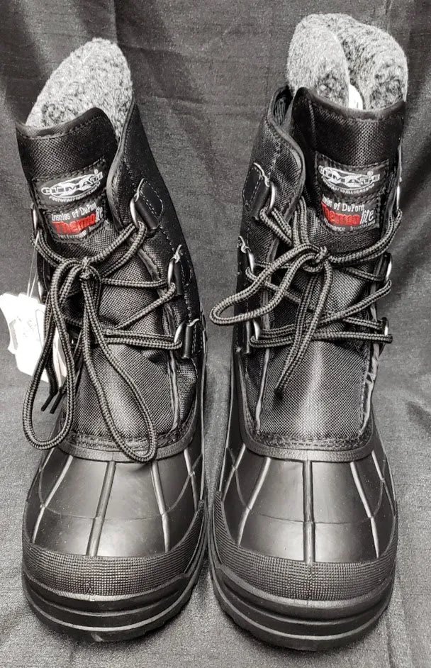 Joshua -- Men's 8" Waterproof Lace-up Boot -- Black Insulated River Crossing