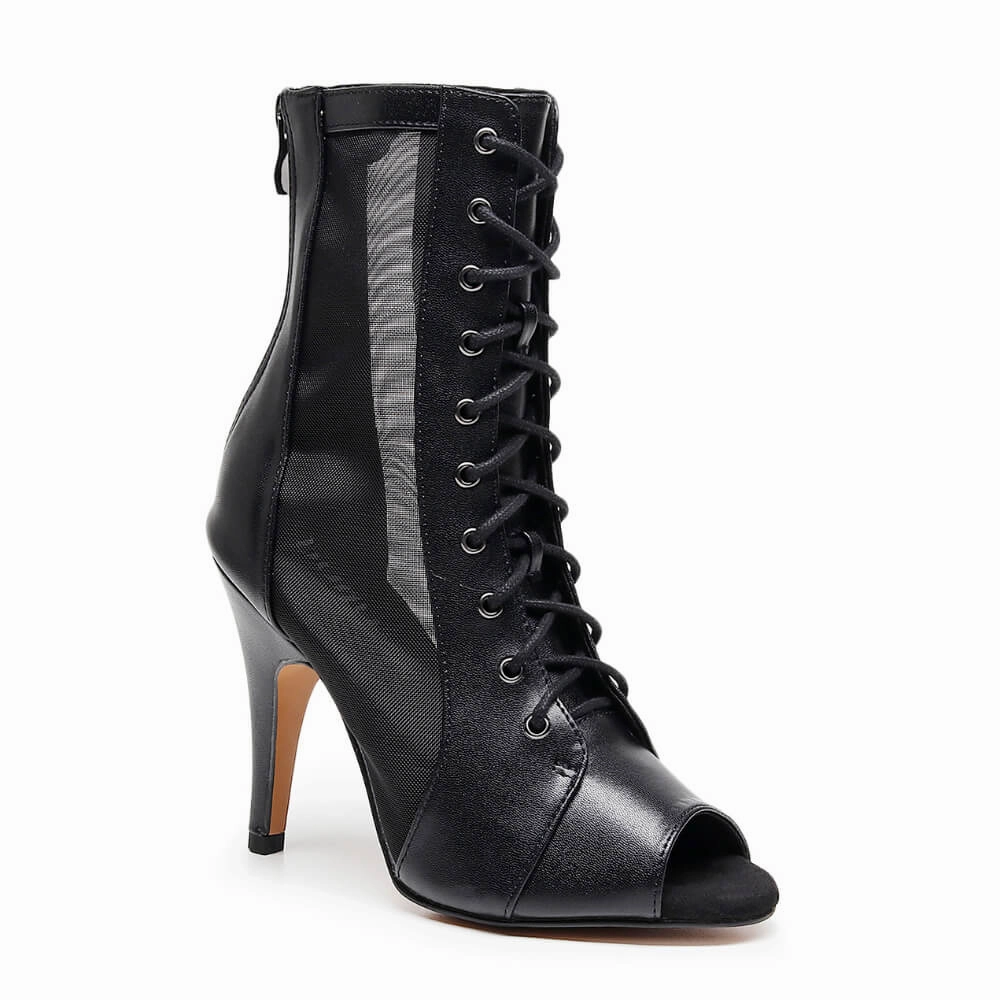 Self Spark Tokyo Chic Koda - Black Vegan Leather   - Street Sole