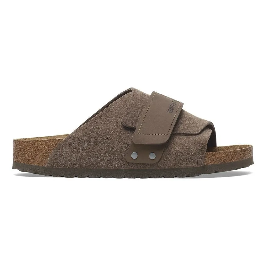 Kyoto | Suede | Concrete Gray Flat Sole Casual Slides