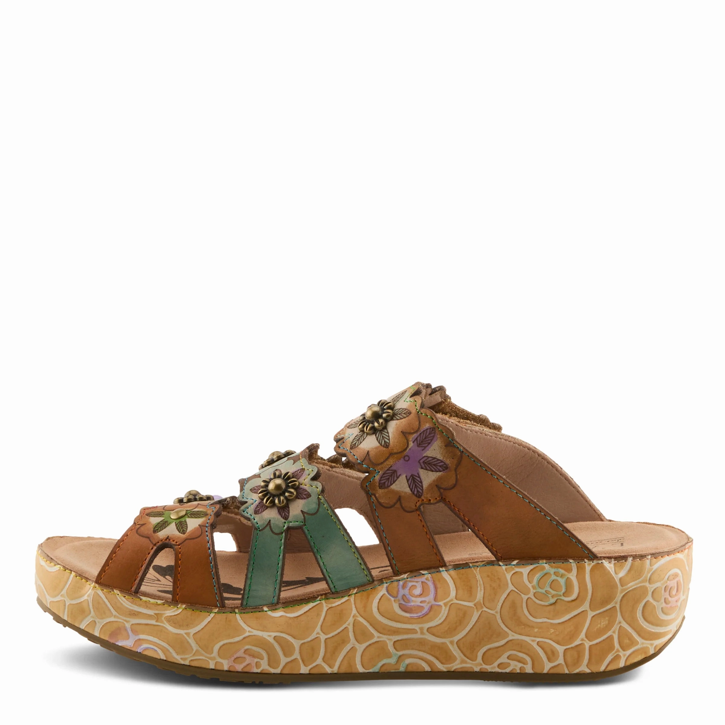 L'ARTISTE WOMENS CUDDLECAKE - CAMEL MULTI Flight Day Soft Edge