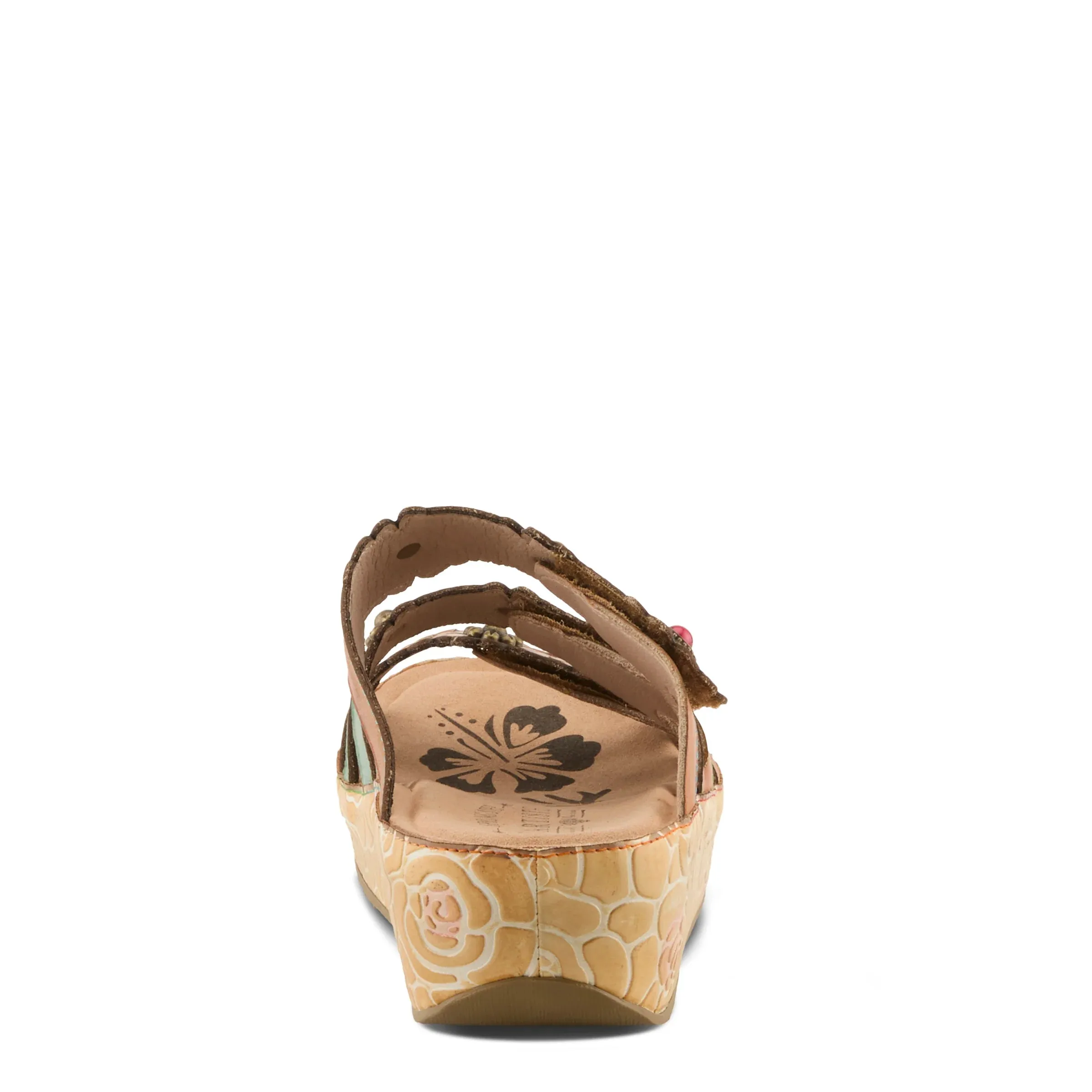 L'ARTISTE WOMENS CUDDLECAKE - CAMEL MULTI Lightweight Flats Urban Casual