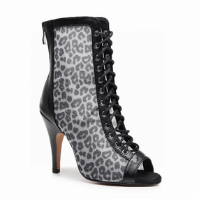 Leona - Black Leopard - Street Sole Designer Wedding Shoes