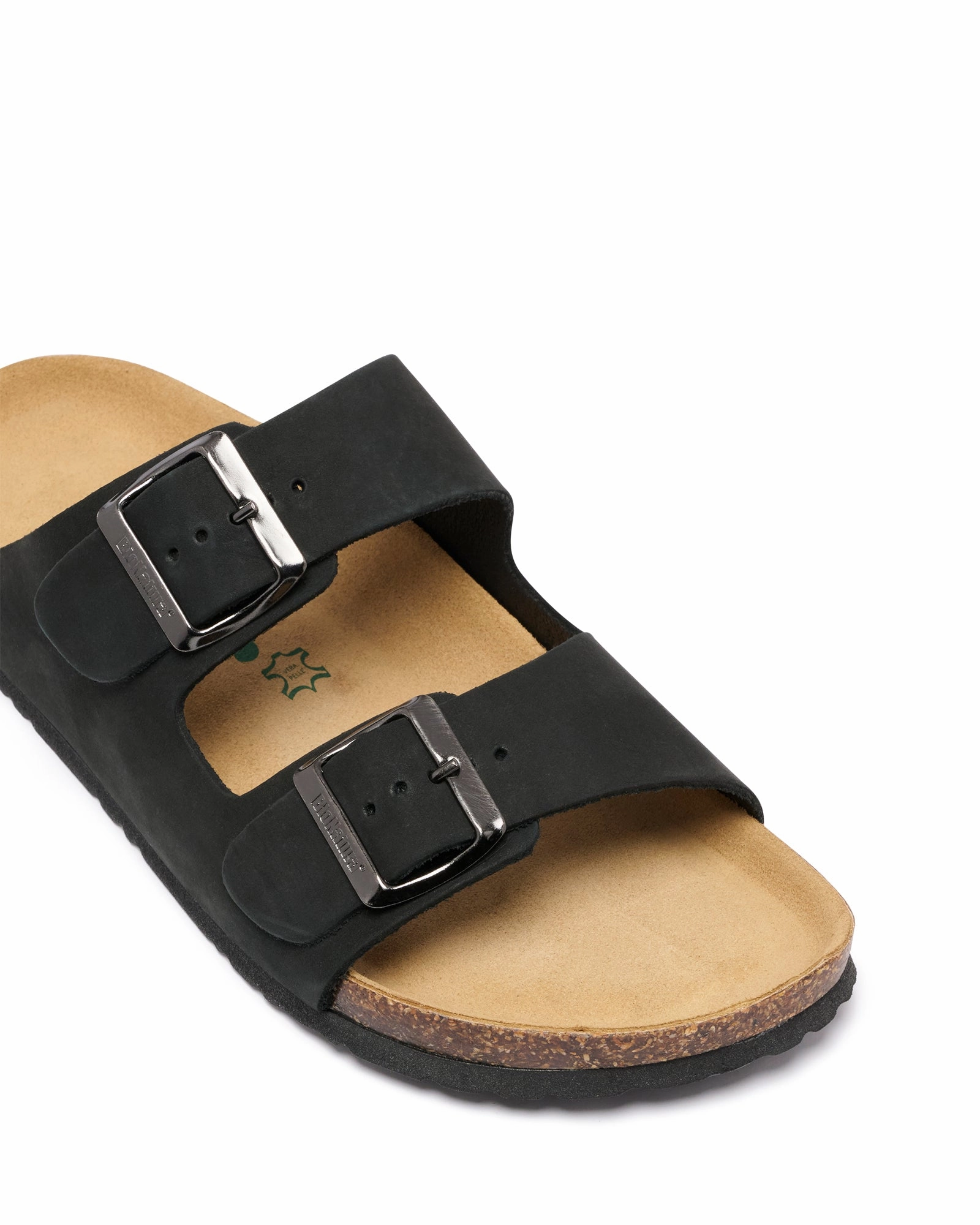 Licata Black Nubuck Shiny Gem Comfortable Beach Shoes