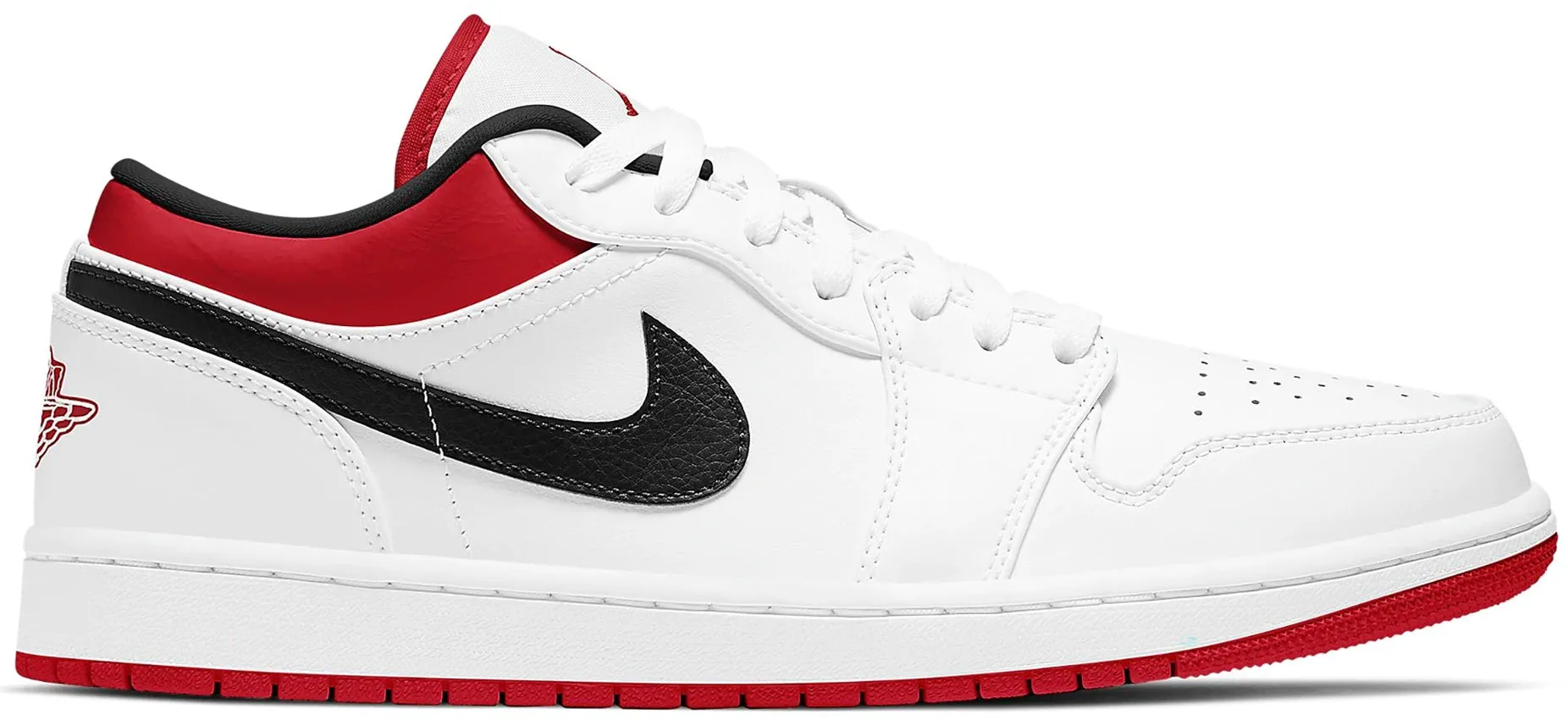 Festival Vibe Waterproof Travel Light Jordan 1 Low White University Red Black GS