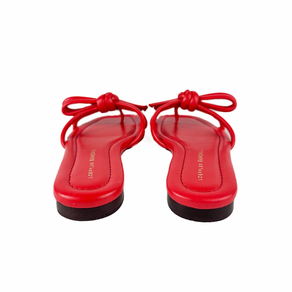 Loeffler Randall - Hadley Bow Sandal (Red) Outdoor Ready Shoes Easy Flow