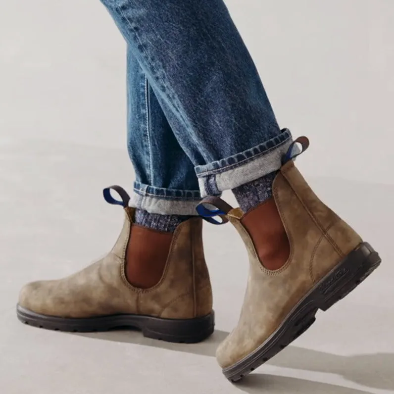 Long Lasting Blundstone Winter Thermal Classic 584 in Rustic Brown Walk Friendly Trendy Vibe