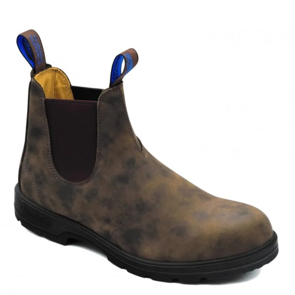 Blundstone Winter Thermal Classic 584 in Rustic Brown Toe Protection Suede Feather Light Mountain Climber