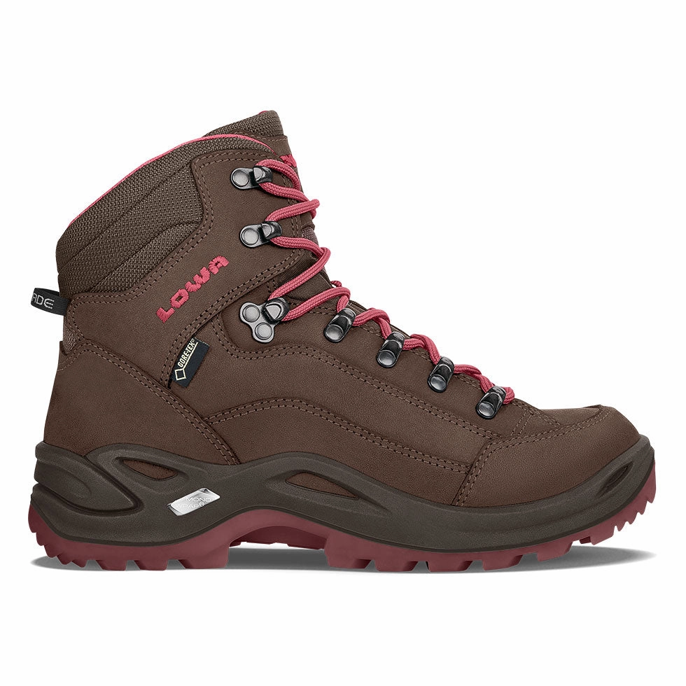 LOWA WOMEN'S RENEGADE GTX MID - ESPRESSO / BERRY Cowgirl Vibe