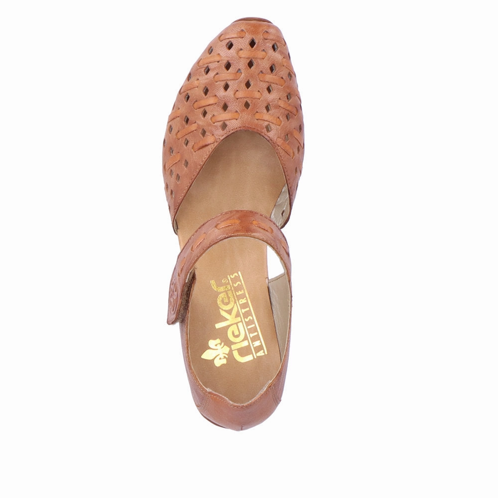 Chic Shoes Air Friendly RIEKER WOMEN'S 43770-22 SANDAL - CAYENNE