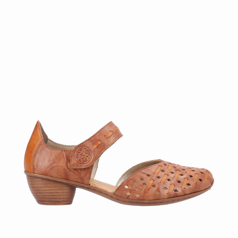 Travel Friendly RIEKER WOMEN'S 43770-22 SANDAL - CAYENNE