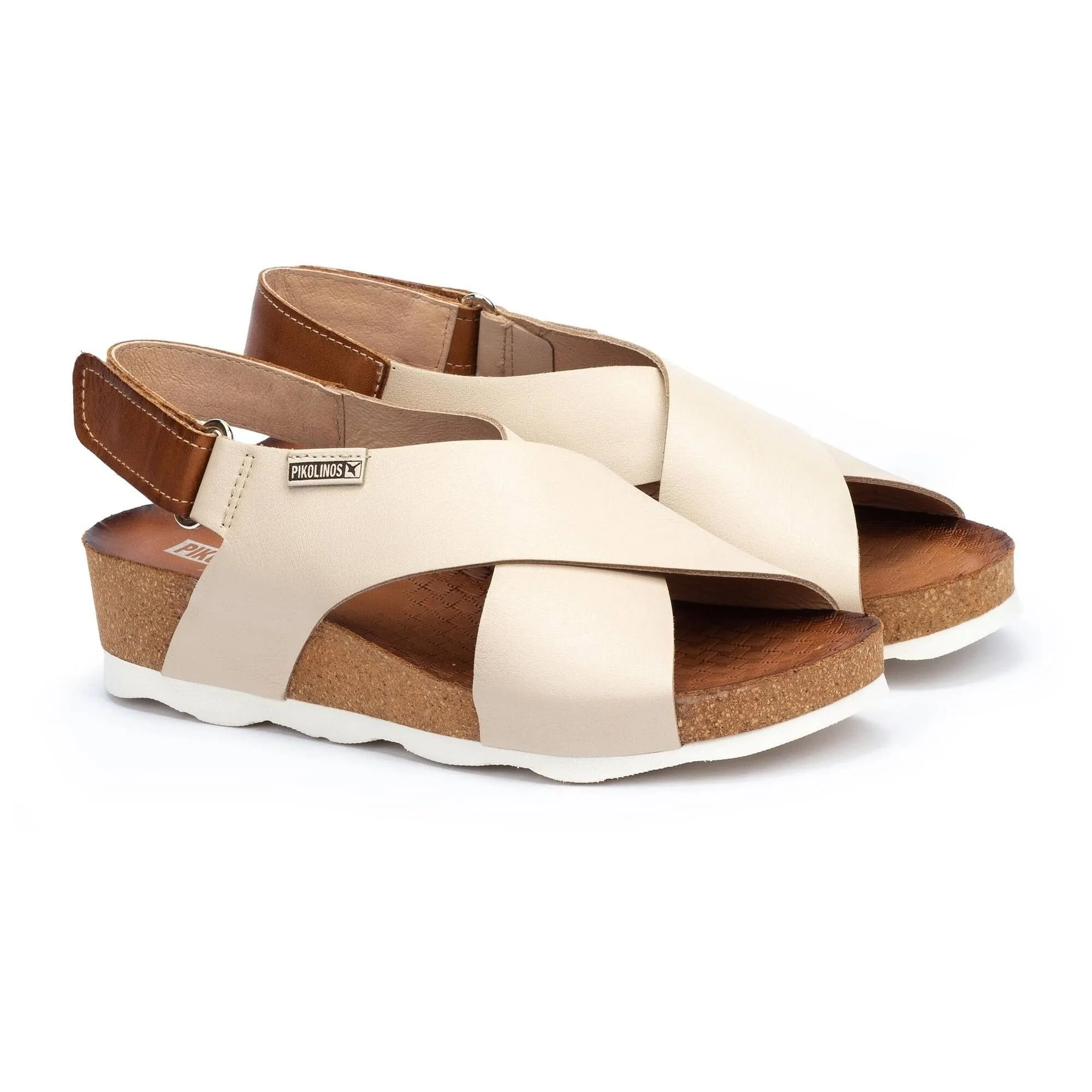 Flexibility Matte Base Mahon Cross-strap | Leather | Marfil