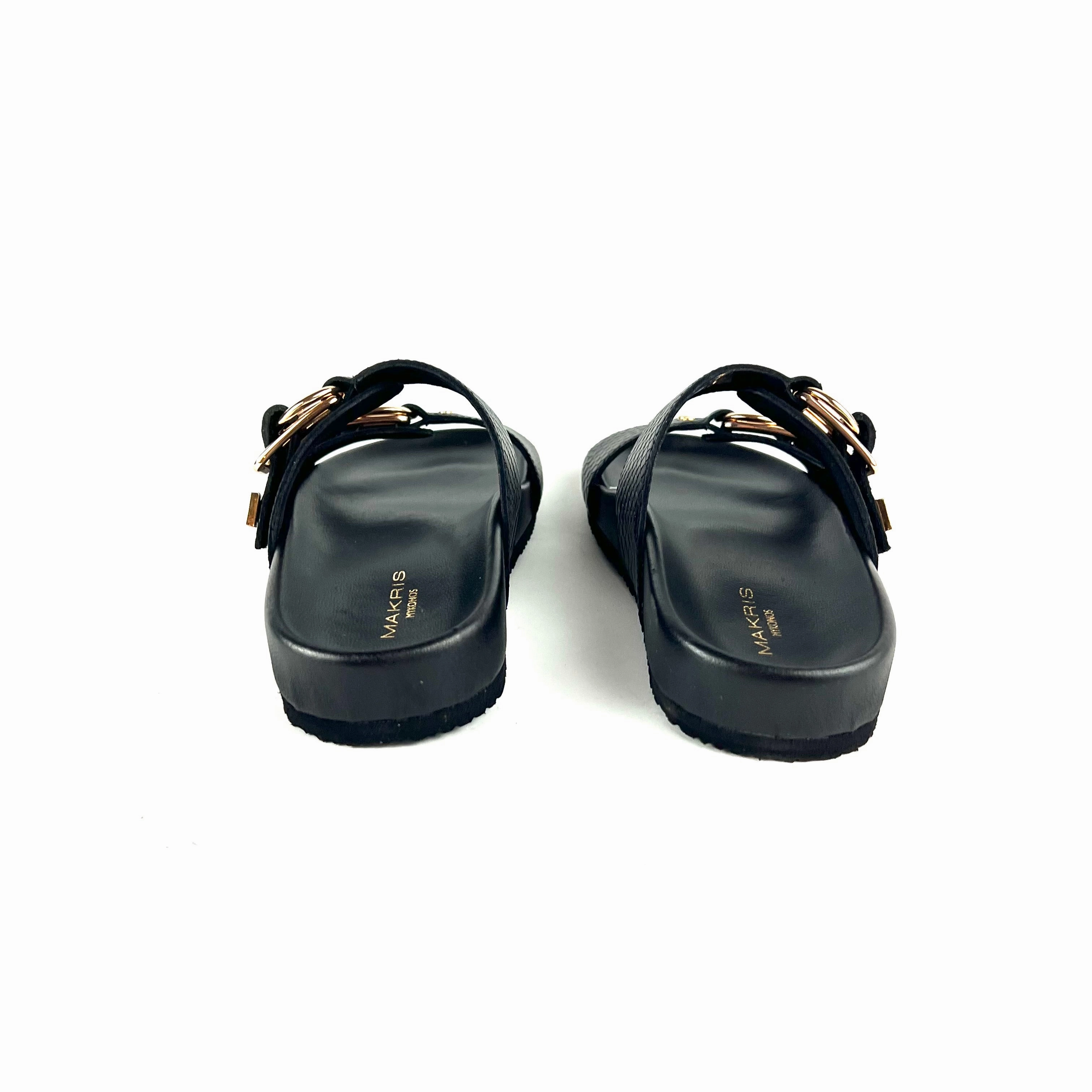Makris - V56 Sandal (Black Snake) Outdoor Comfort Shoes