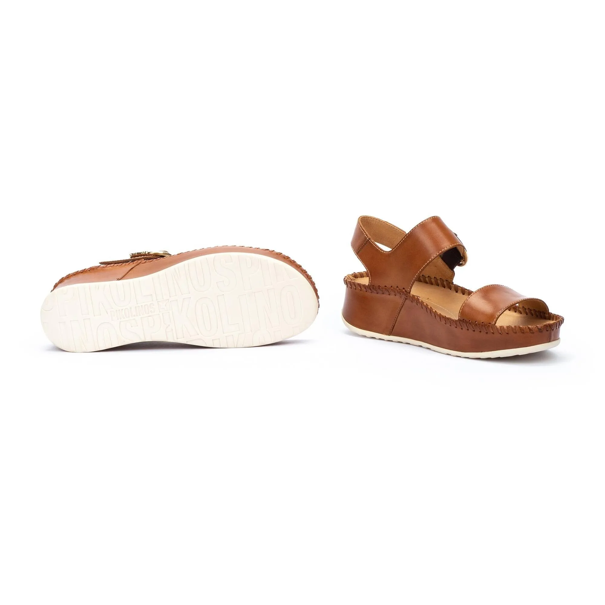 Short Trip Foot Glow Marina Platform | Leather | Brandy