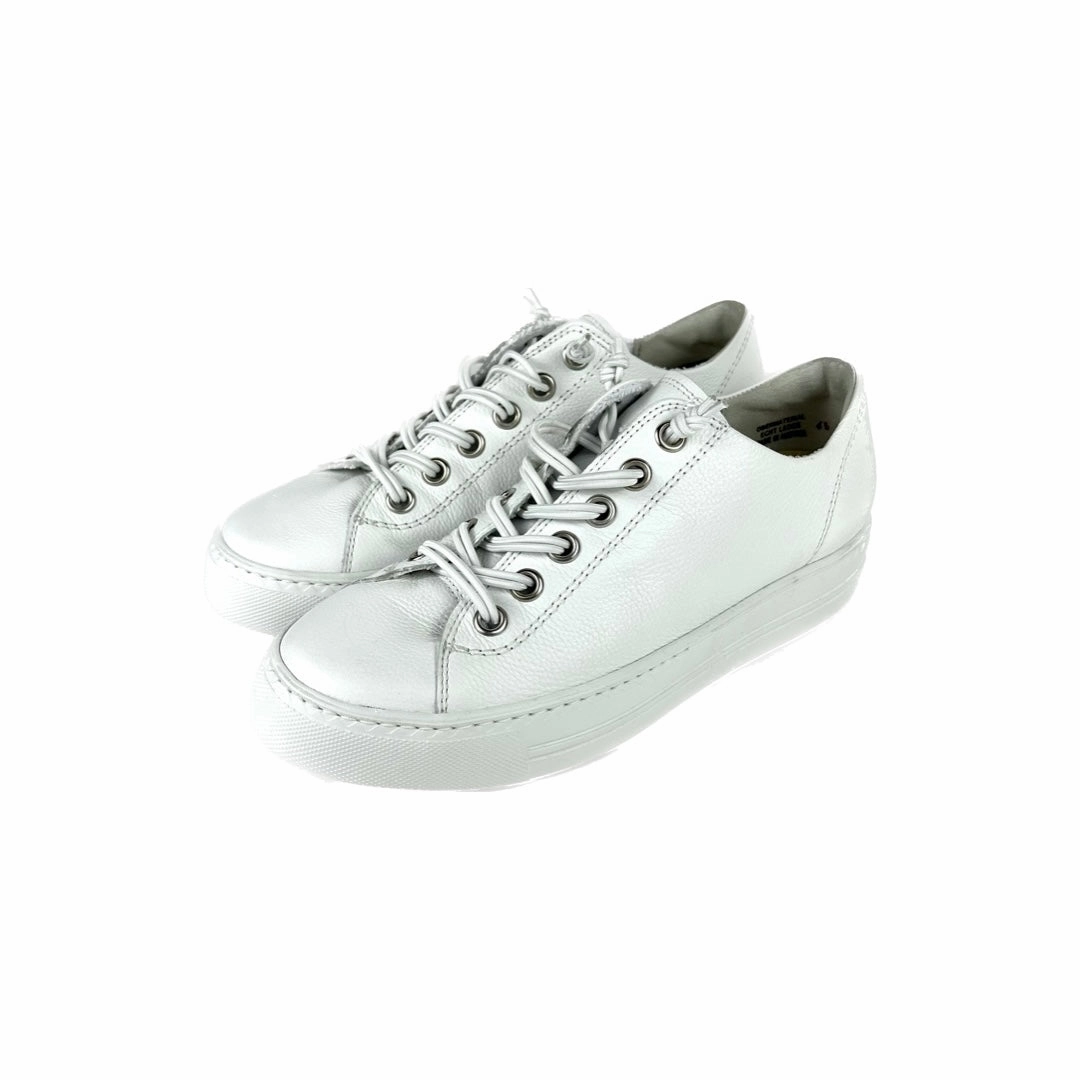 Paul Green - Hadley Sneaker (White/Silver) Streamlined grip Comfortable Cushioning