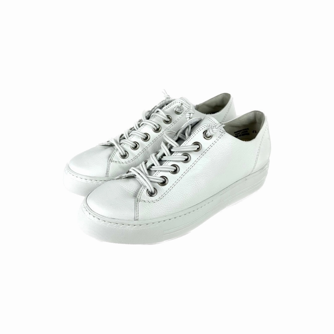 Paul Green - Hadley Sneaker (White/Silver) Streamlined grip Comfortable Cushioning