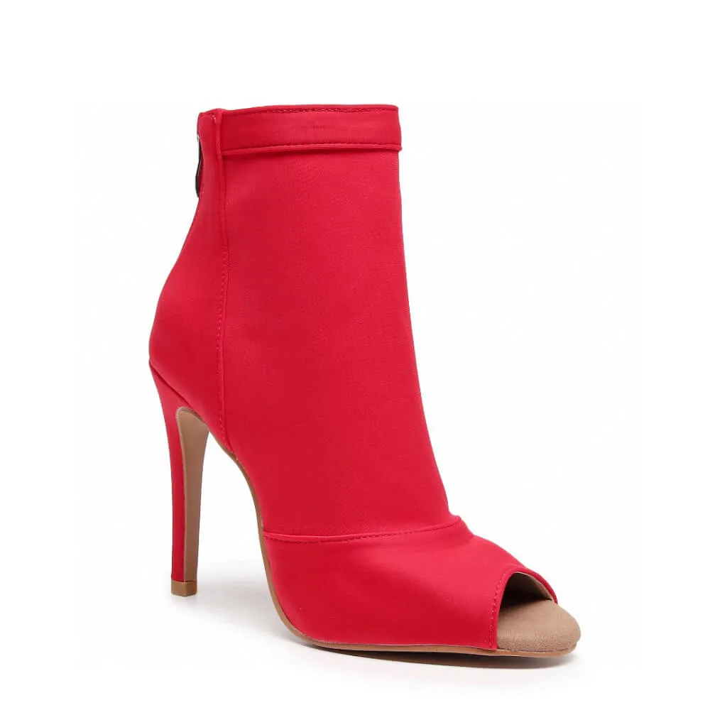 Mina - Red Lycra - Street Sole Top Rated Premium Wear