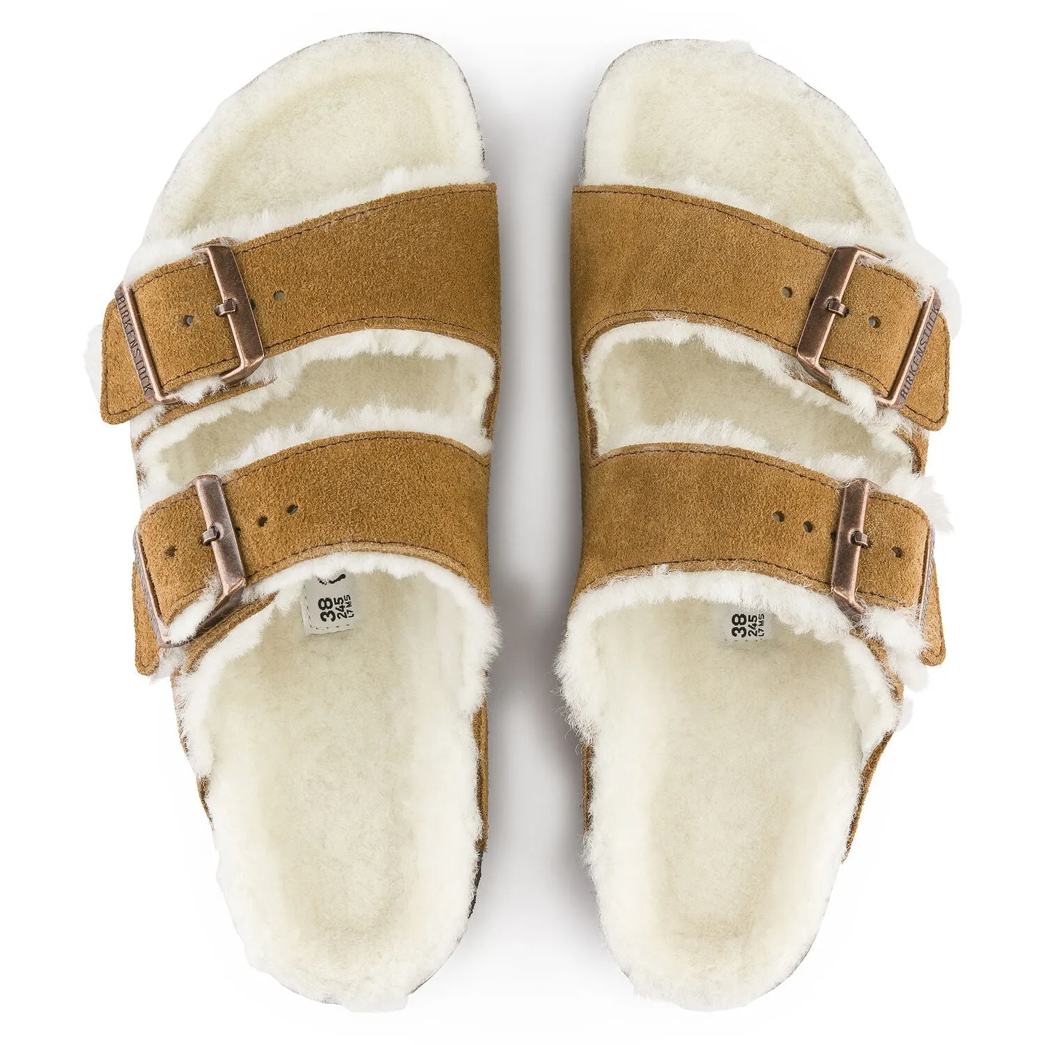 Durable Fit Sandals Arizona Shearling | Suede | Mink