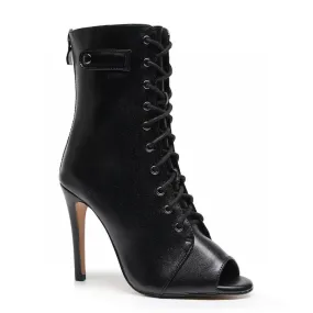 Korean Trend Moment - Black Vegan Leather - Street Sole
