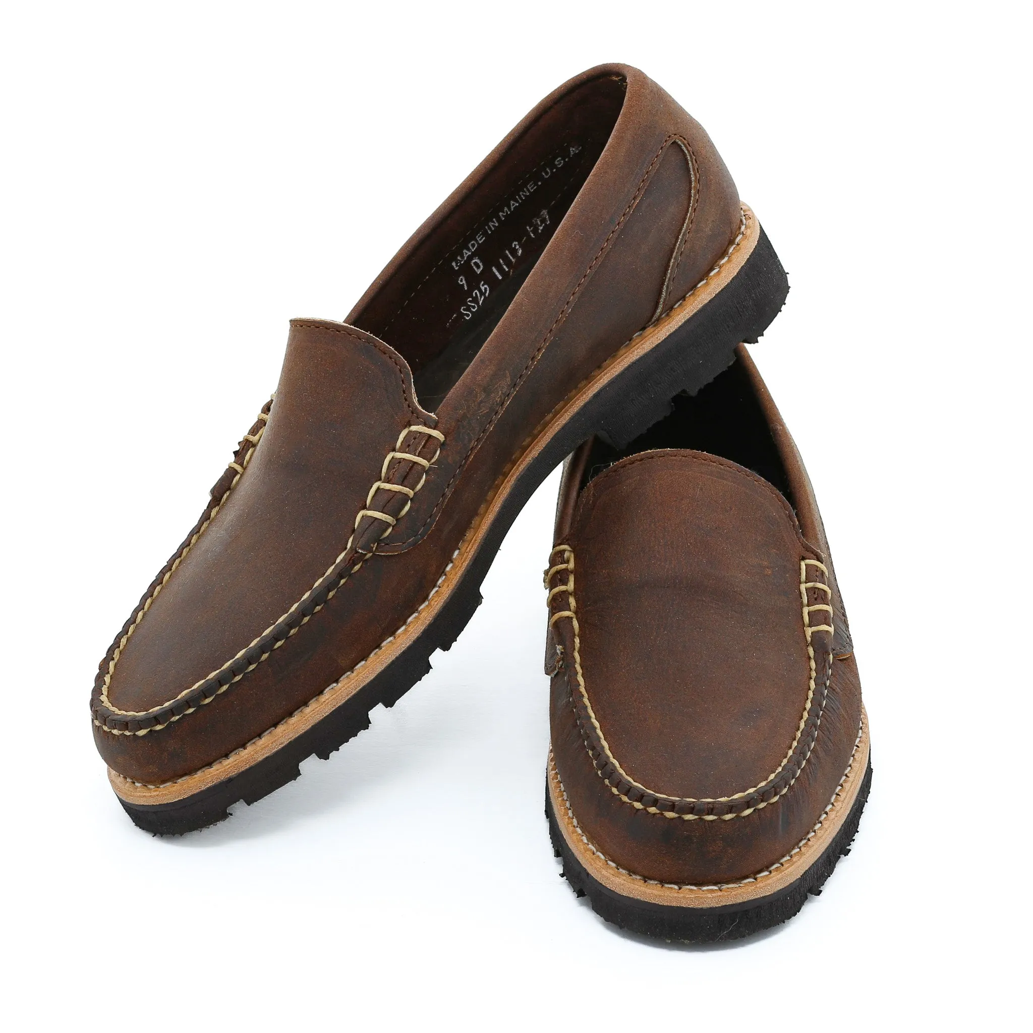 Deep Freeze Naples Venetian Loafer - Rye Crazy Horse