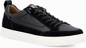 Quarter turn view Men's Rieker Footwear style name Nash 09 in color SCHWARZ. Sku: U0709-00