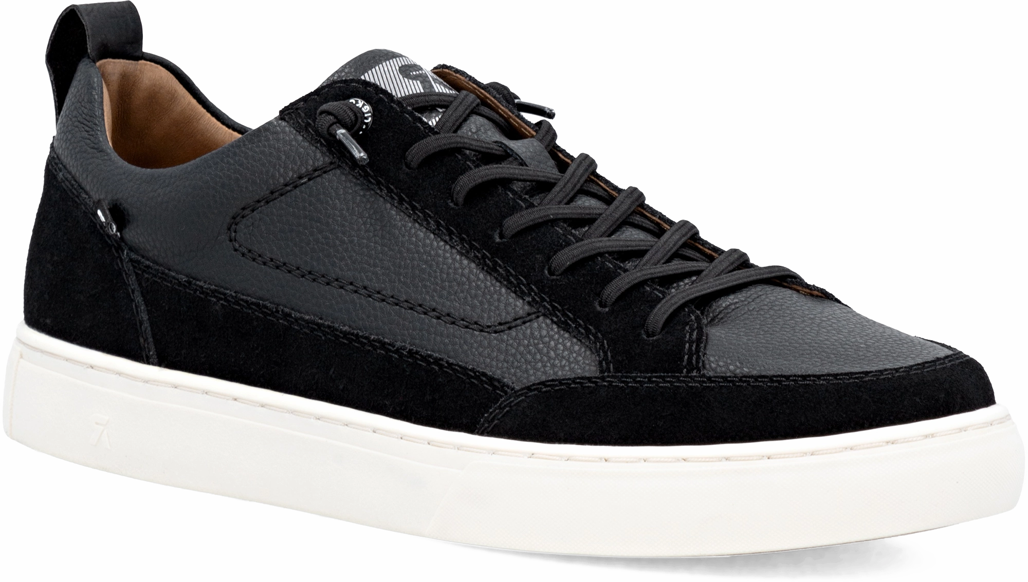Quarter turn view Men's Rieker Footwear style name Nash 09 in color SCHWARZ. Sku: U0709-00