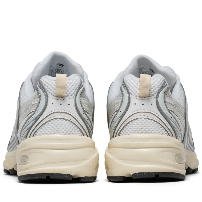 New Balance 530 - Silver Metallic/Linen reflective - material running shoes