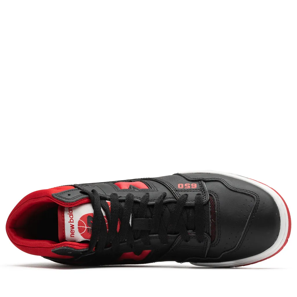 New Balance 650R - Black/Red running in straight tracks shoes Comfortable Ball