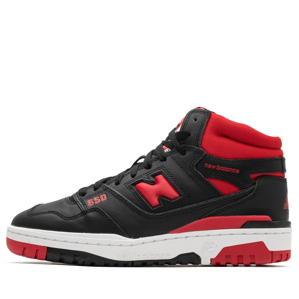 New Balance 650R - Black/Red high arches shoes