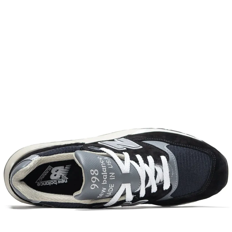 New Balance Made in USA 998 - Black/Silver Waterproof Shoes