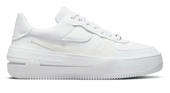 Nike Air Force 1 PLATFORM Triple White (W) Firm Ground Stone Gray