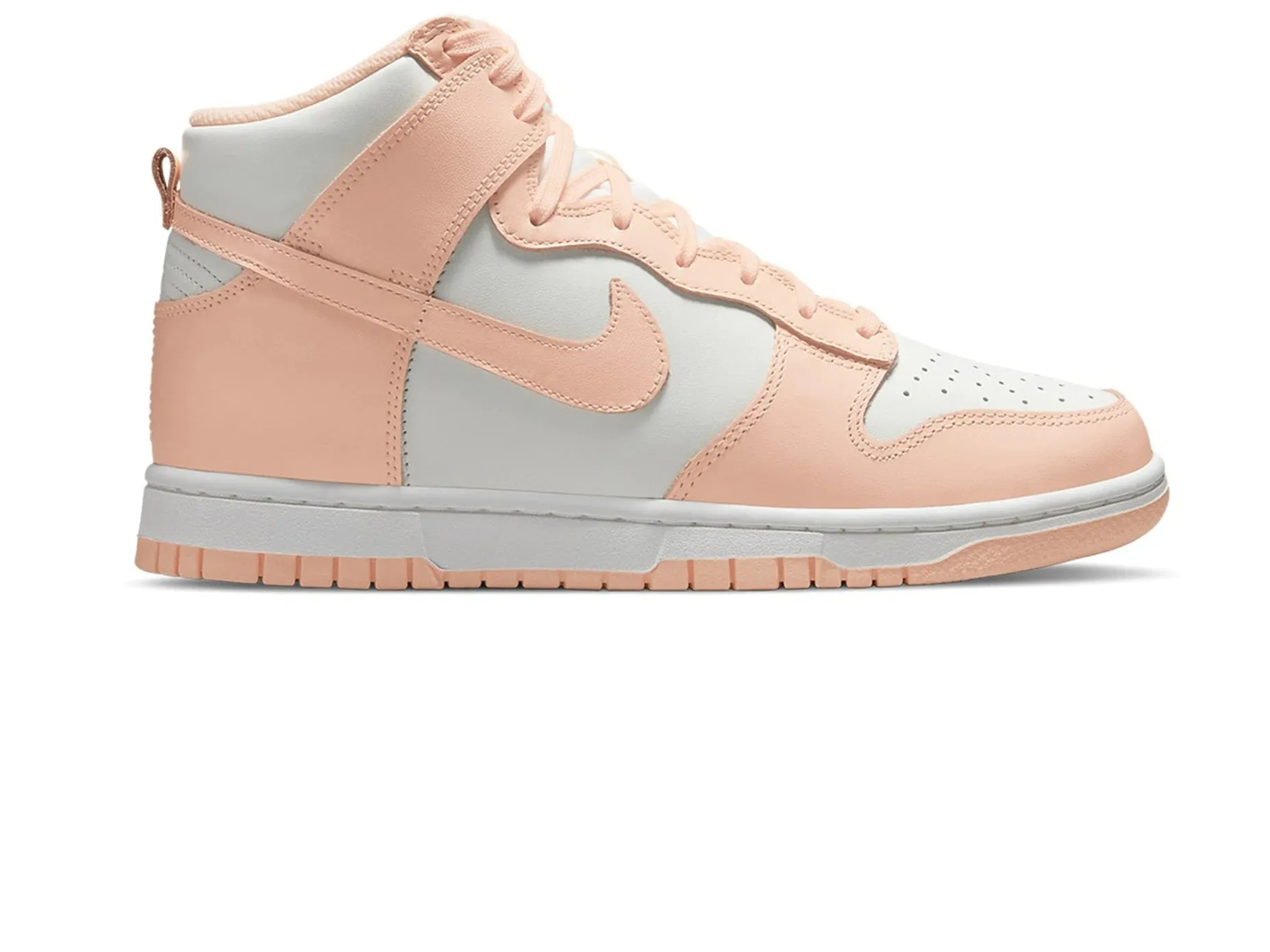 Slip Resistant Durable Fabric Nike Dunk High Sail Crimson Tint (W)