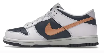 Durable Build Airport Travel Comfort Run Nike Dunk Low SE Copper Swoosh (GS)