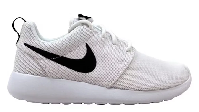 Strong Stitching Nike Roshe One White/White-Black (Women's)