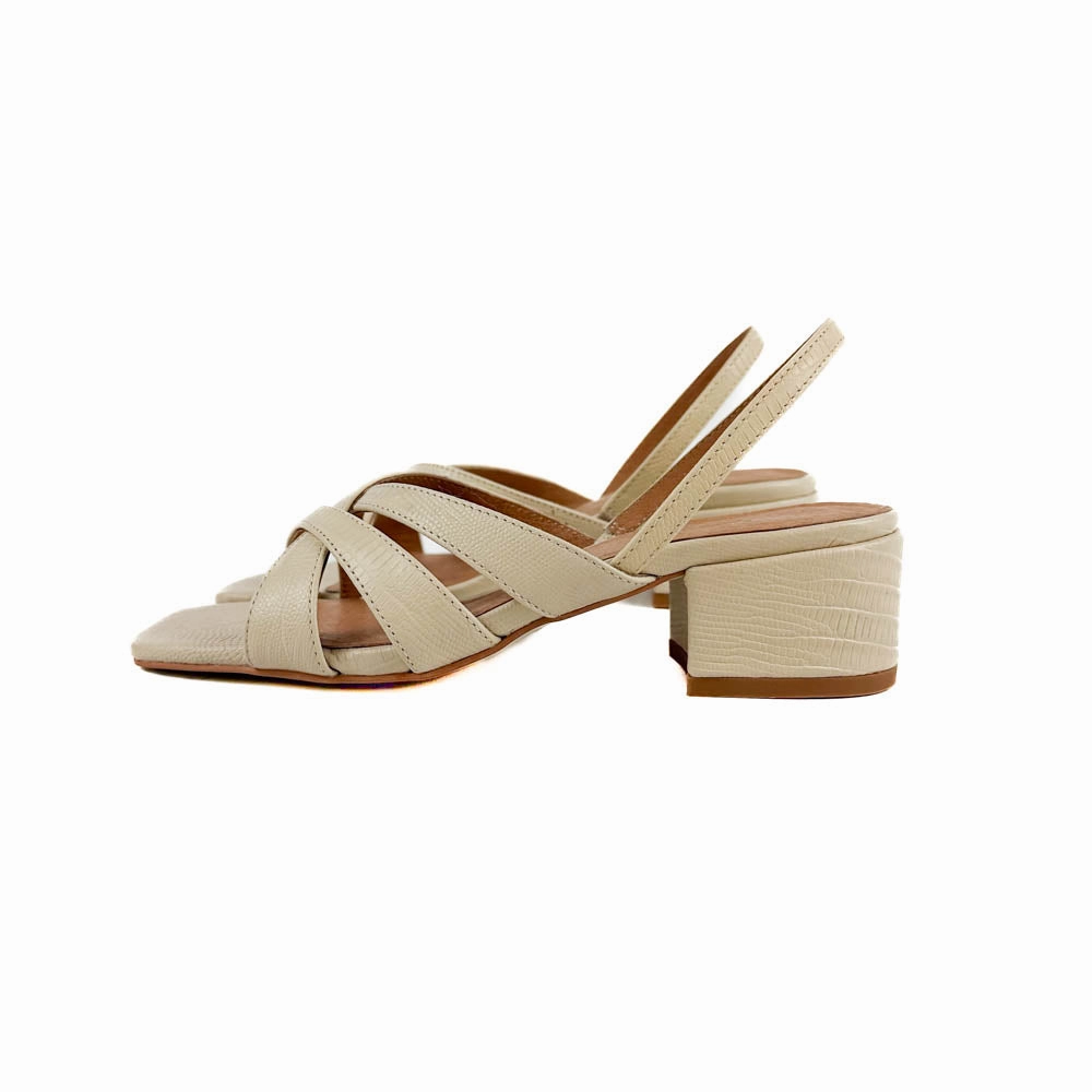 Intentionally Blank - Lucille Heel (Oatmilk) Summer Travel Footwear