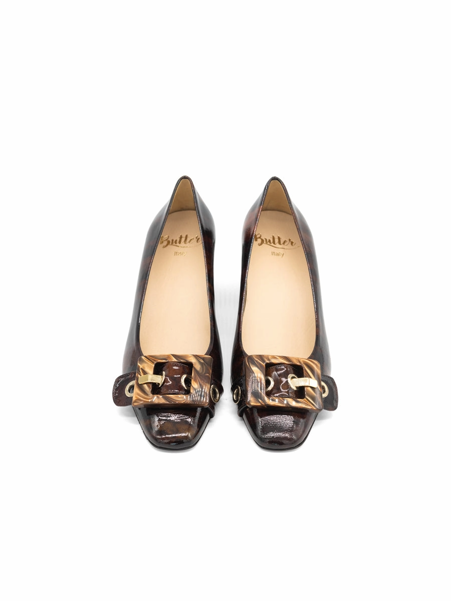 Classy Look Stylish Footwear Nuri Block Heeled Pump