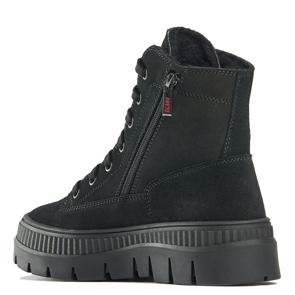 Olang Women's Glee in Black Rugged Durability Anti Odor Morning Walk