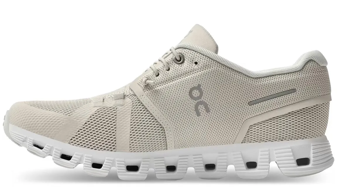 On Running Cloud 5 Pearl White (Women's) Cross Road Reinforced